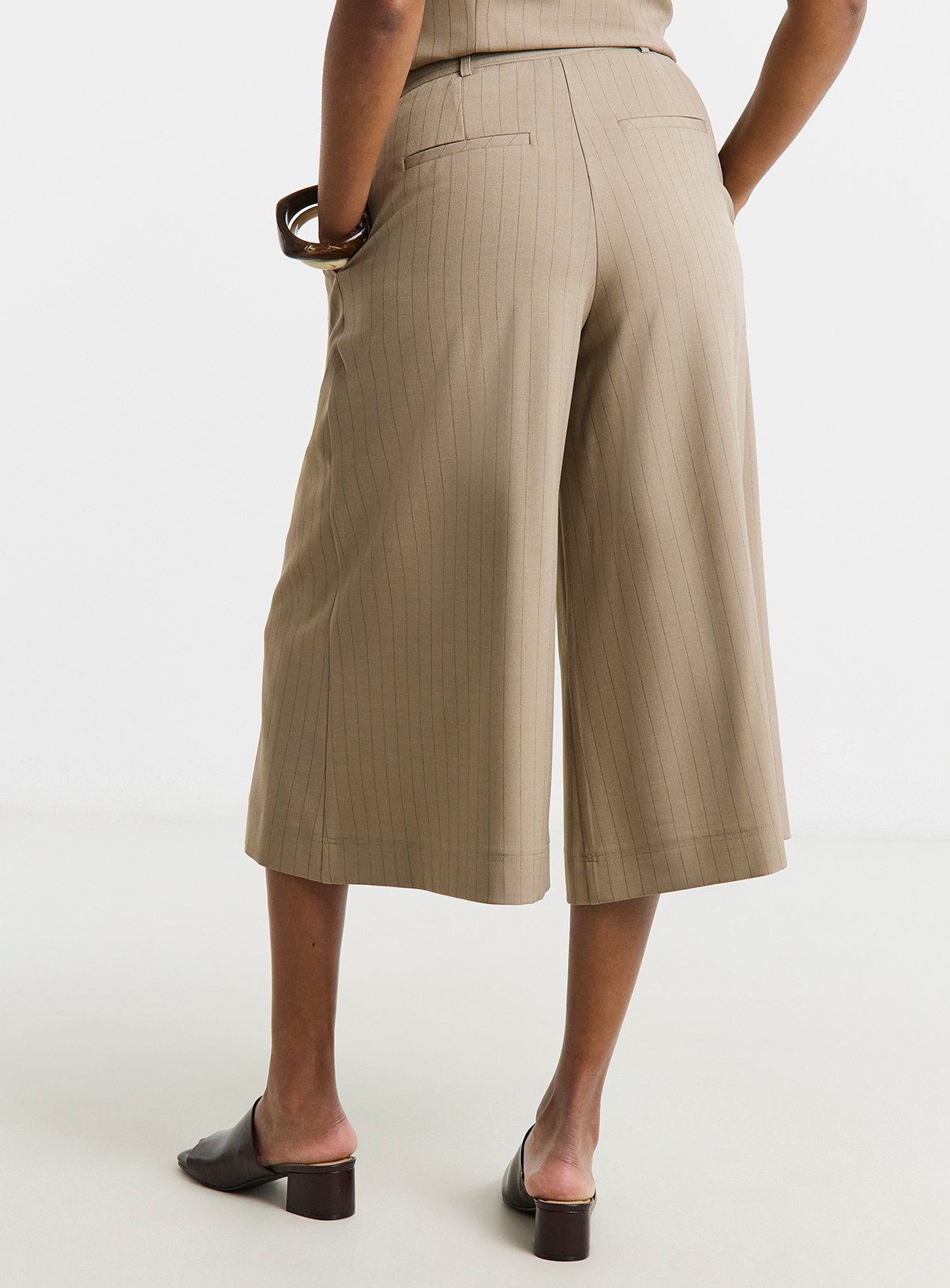 SIMPLY BE Culotte Trousers With Belt Detail 32 - Image 2 thumbnail