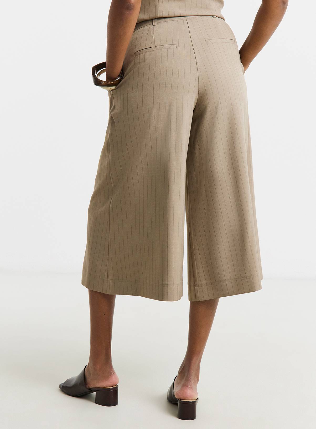 SIMPLY BE Culotte Trousers With Belt Detail 32 - Image 2