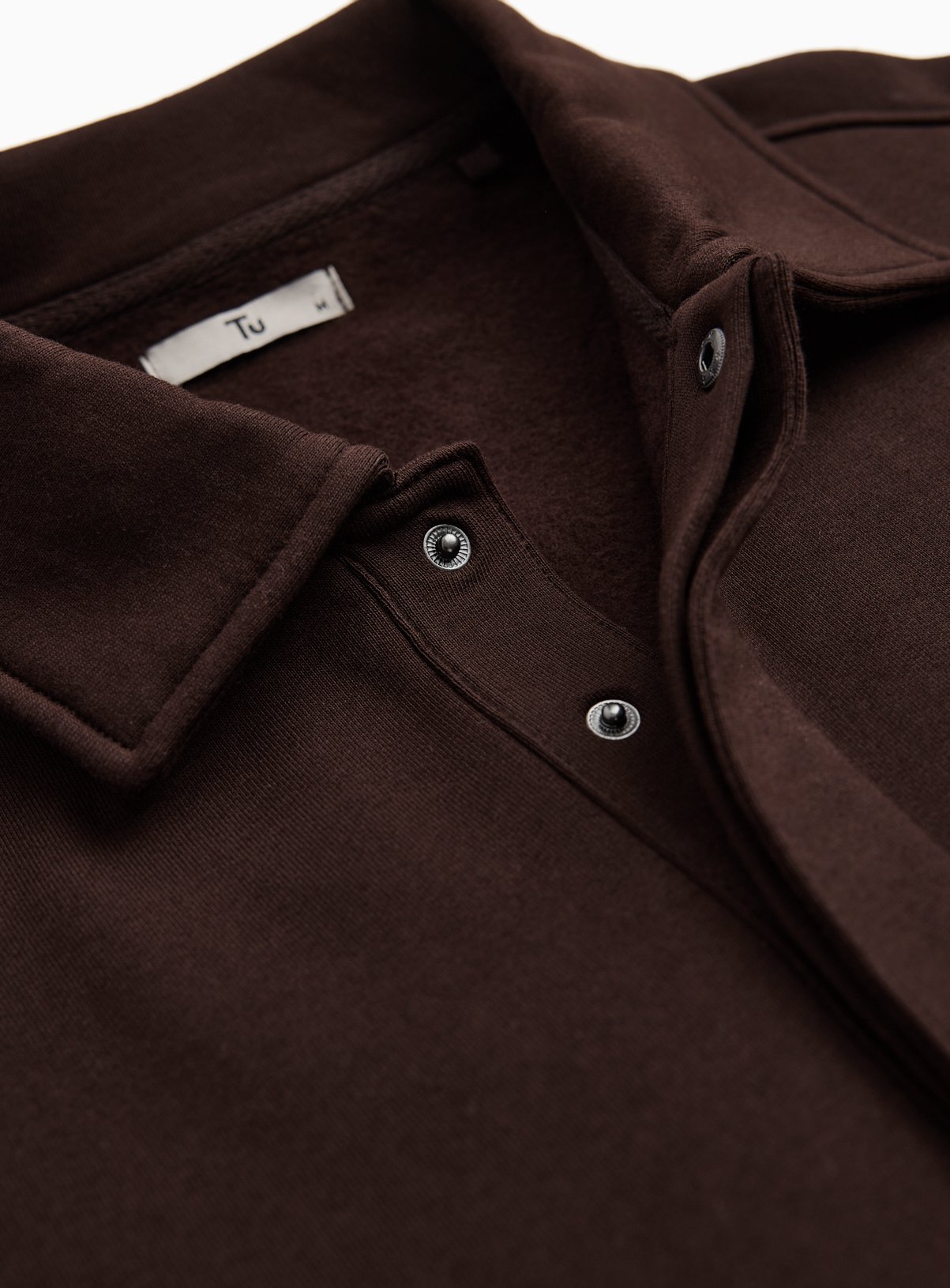 Brown Collared Popper Sweatshirt XXXL - Image 2 thumbnail