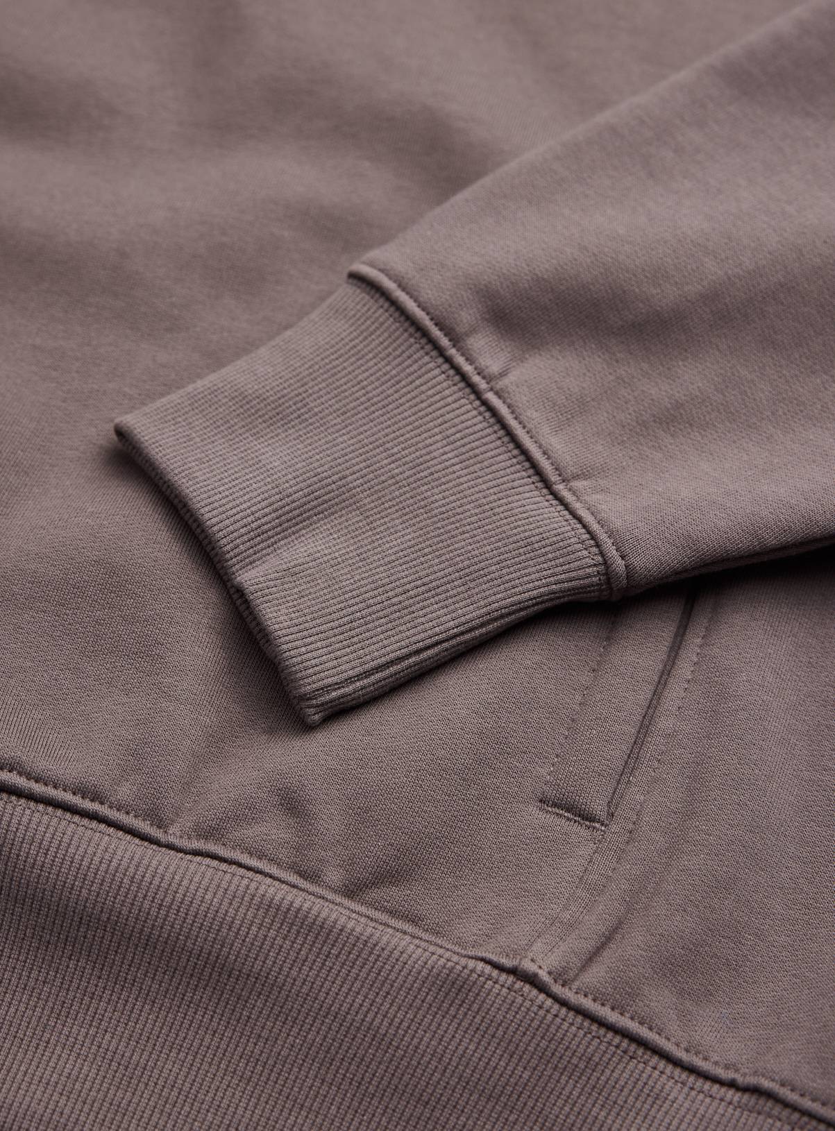 Charcoal Collared Popper Sweatshirt M - Image 2