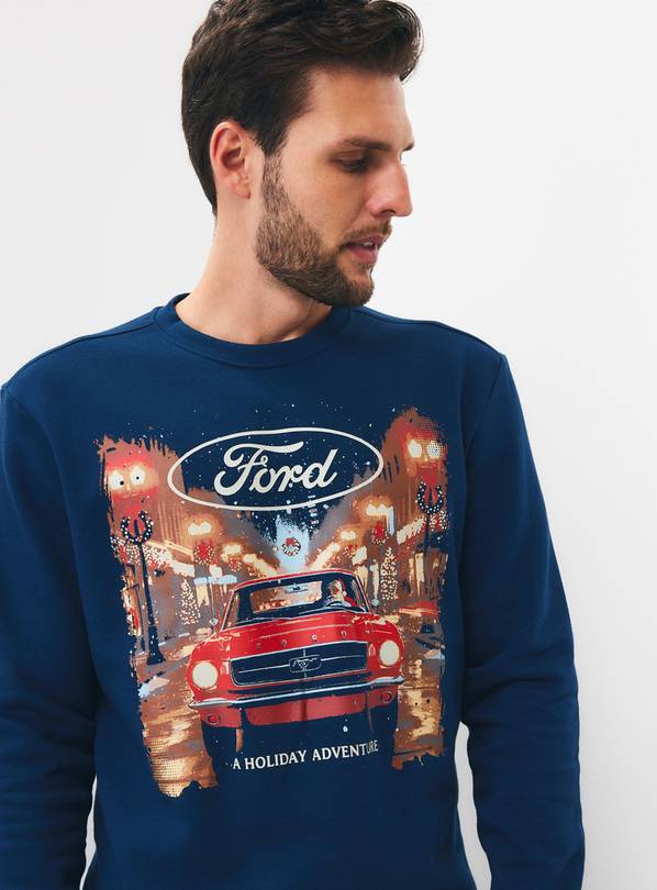Ford Mustang Christmas Crewneck Sweater XXL