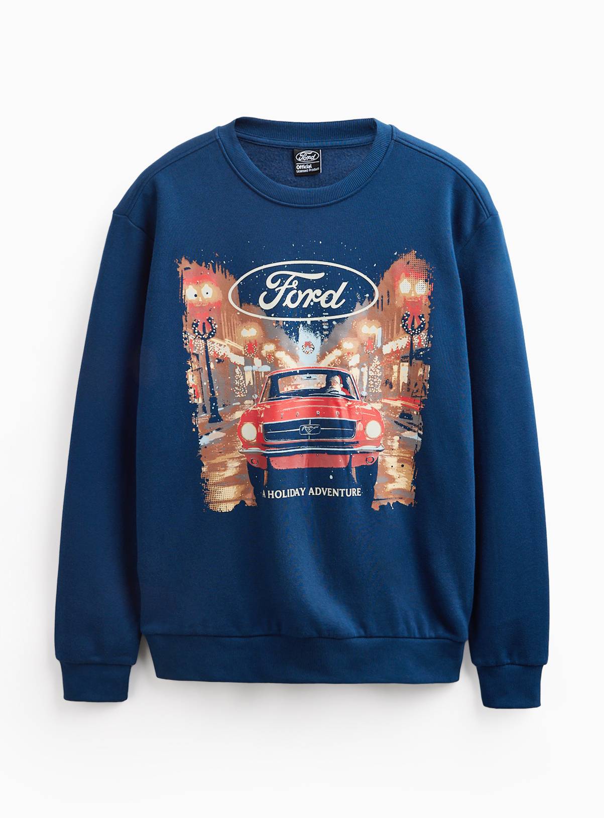 Ford Mustang Christmas Crewneck Sweater M - Image 1