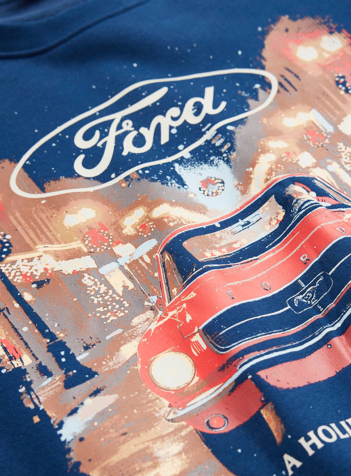 Ford Mustang Christmas Crewneck Sweater M - Image 2