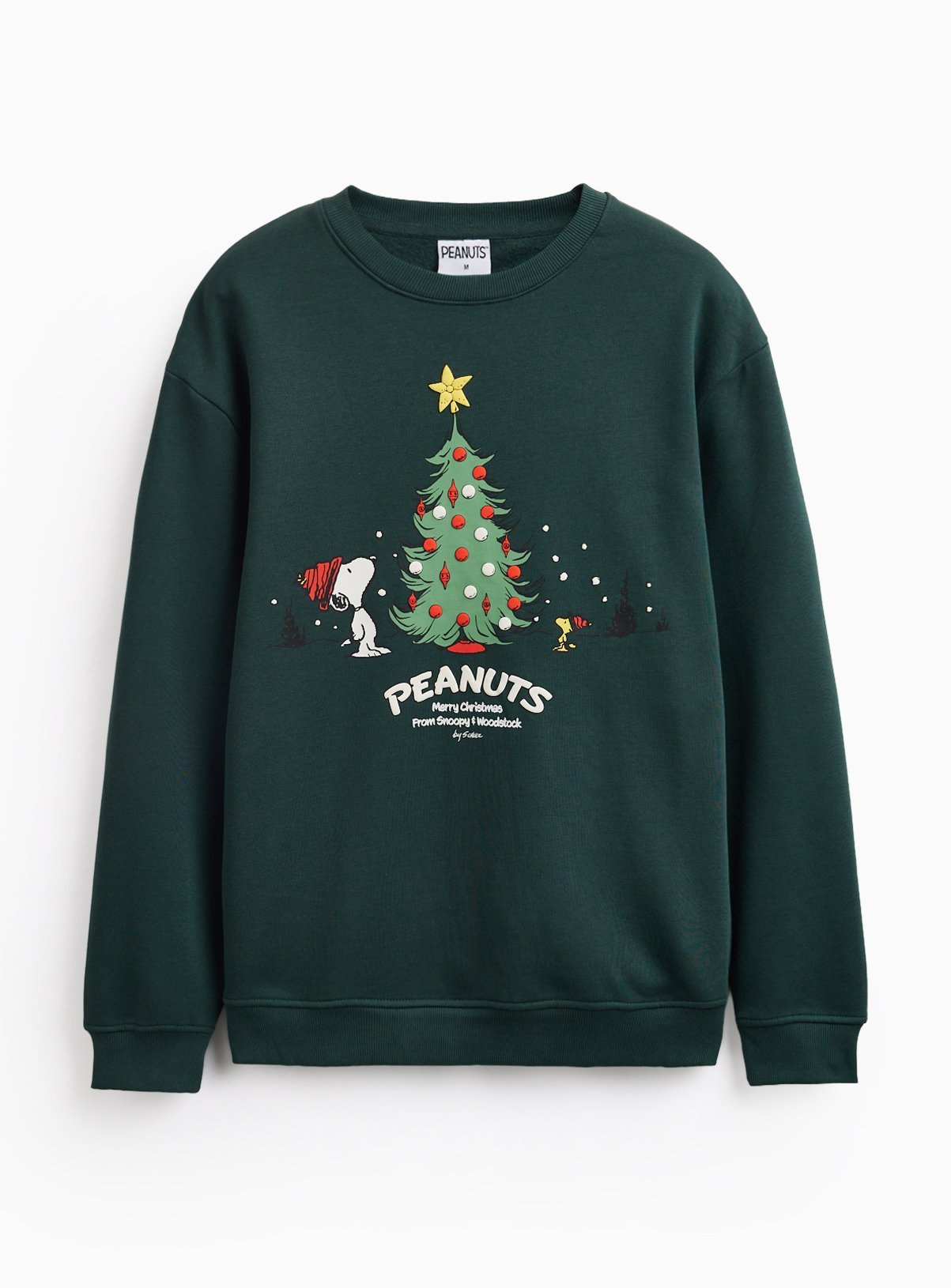 Snoopy Christmas Crew Sweatshirt L - Image 2 thumbnail