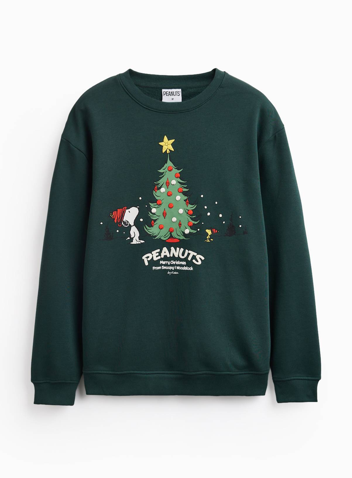 Snoopy Christmas Crew Sweatshirt L - Image 2