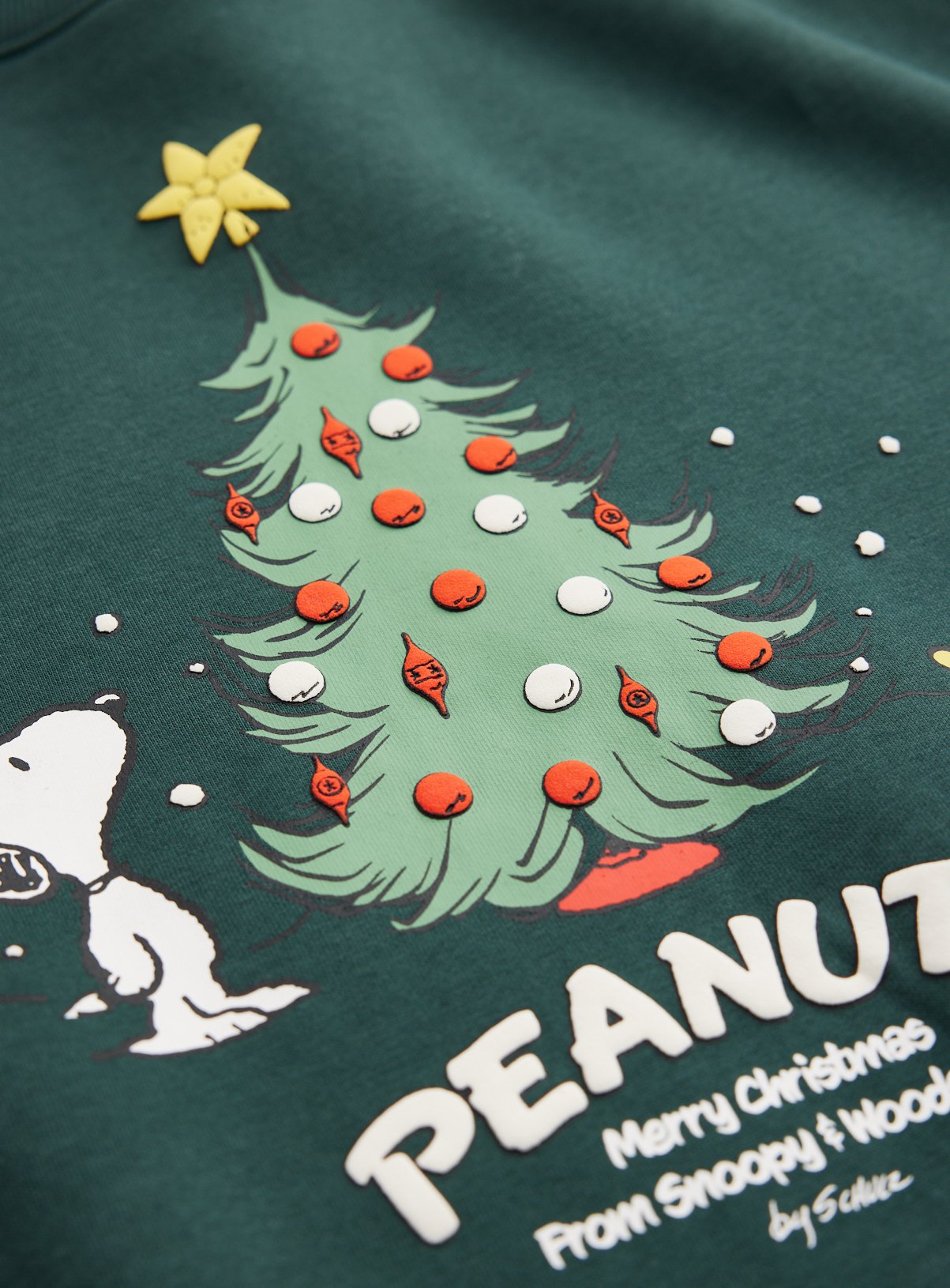 Snoopy Christmas Crew Sweatshirt L - Image 3 thumbnail