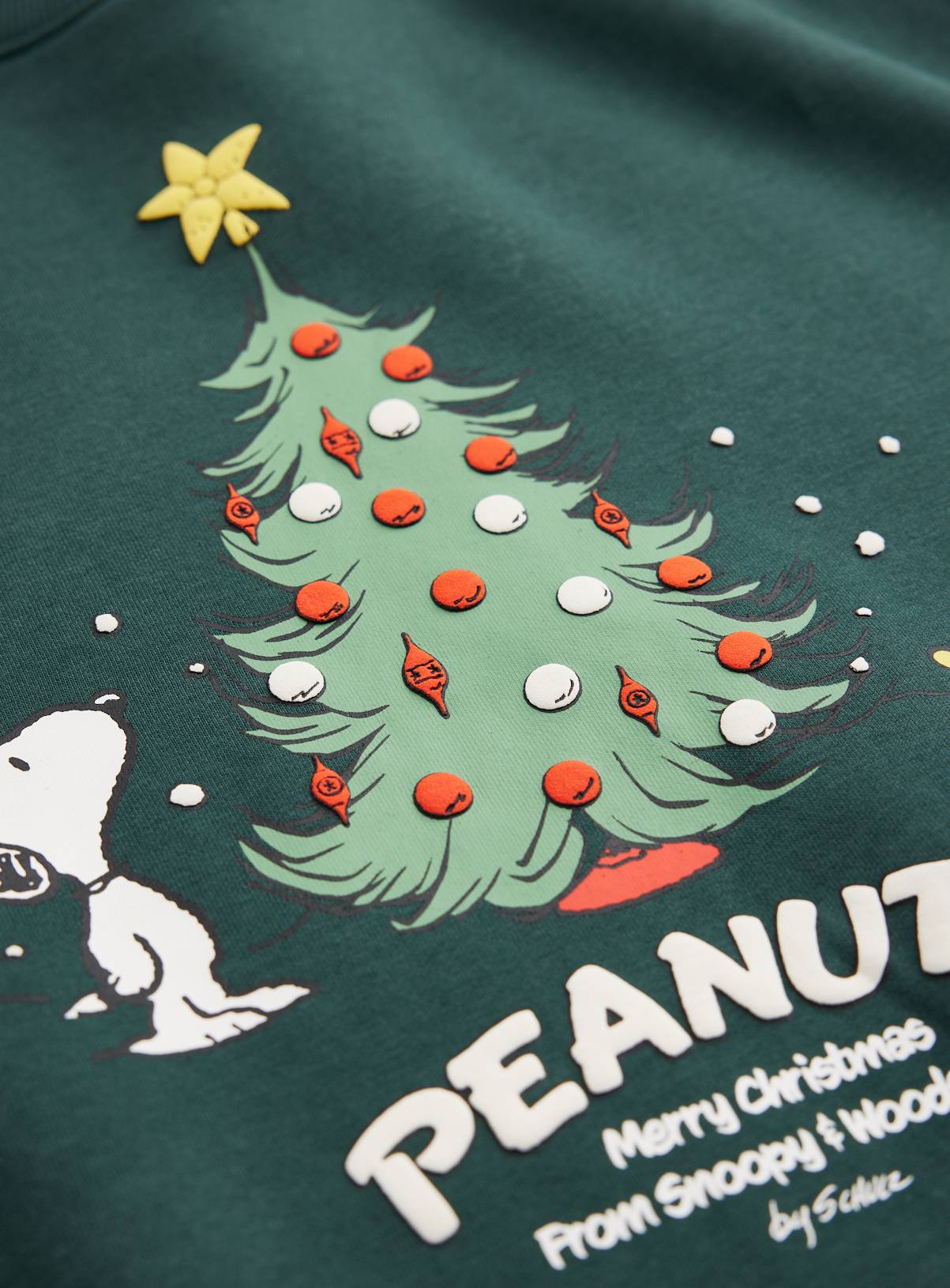 Snoopy Christmas Crew Sweatshirt L - Image 3