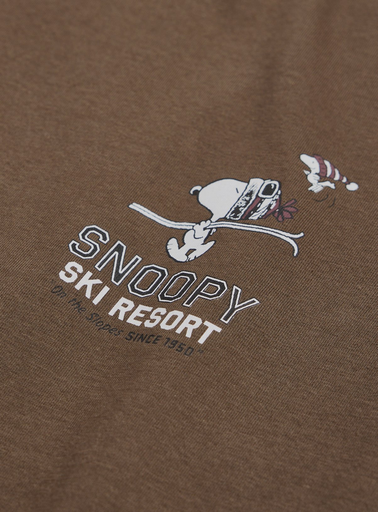 Brown Snoopy Skiing T-Shirt XXXL - Image 5 thumbnail