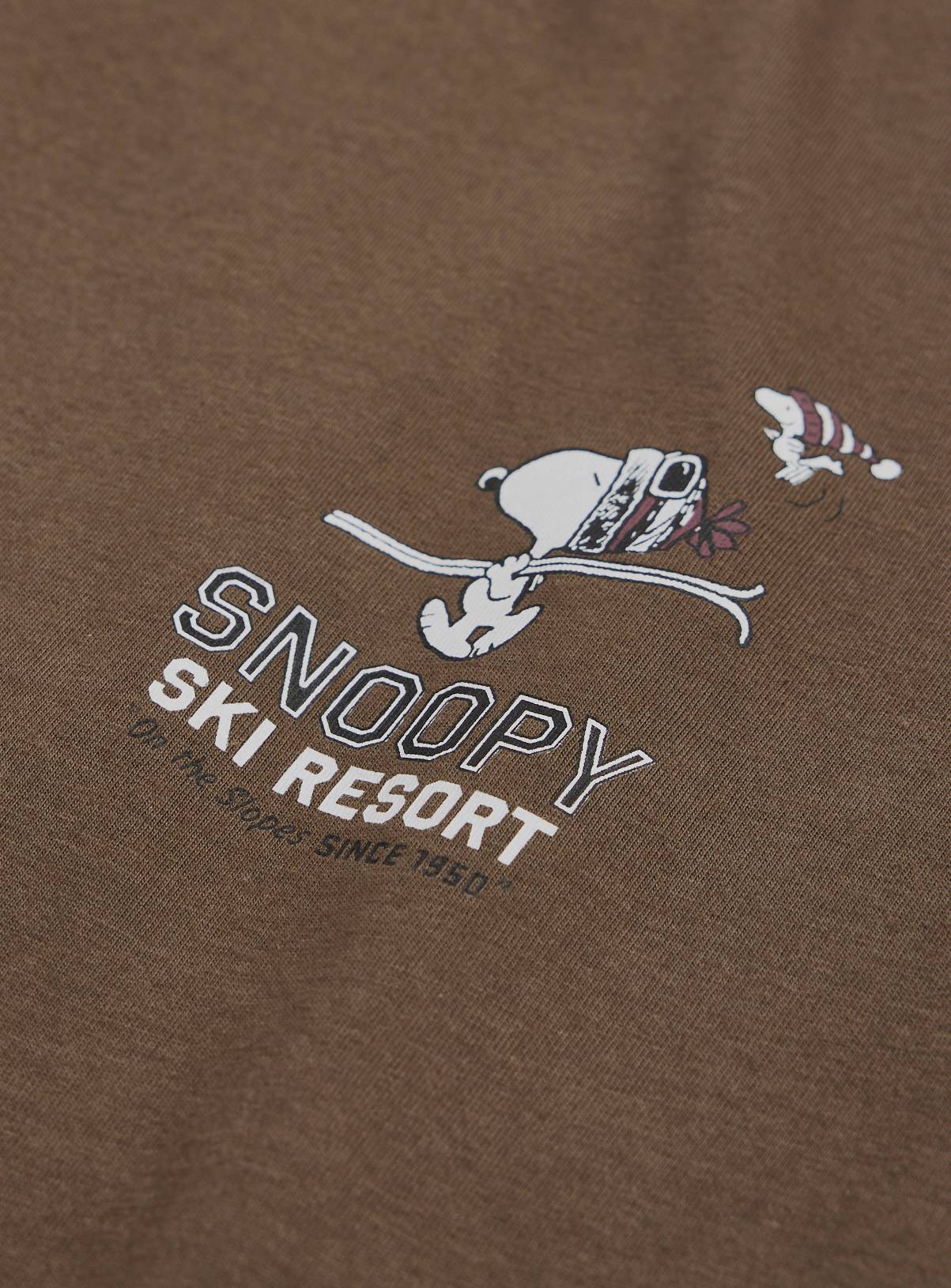 Brown Snoopy Skiing T-Shirt XXXL - Image 5