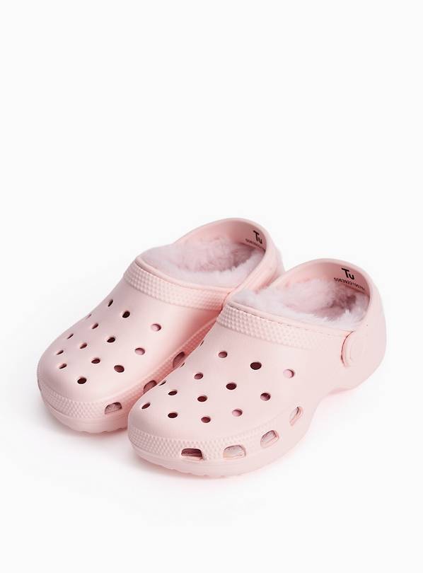 Pink Lined Clogs 10-11 Infant