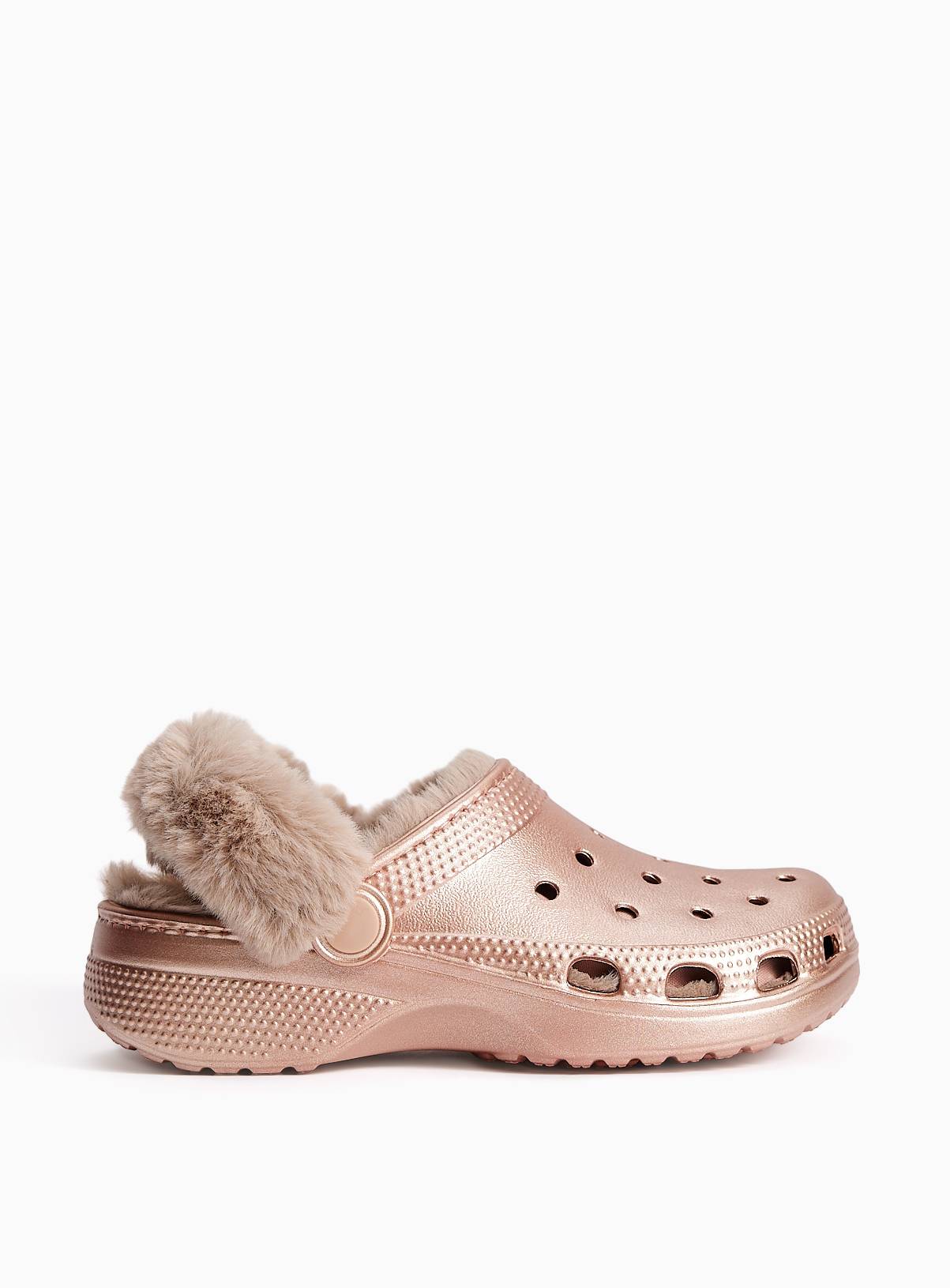 Metallic Fluffy Lined Clogs 12-13 Infant - Image 2