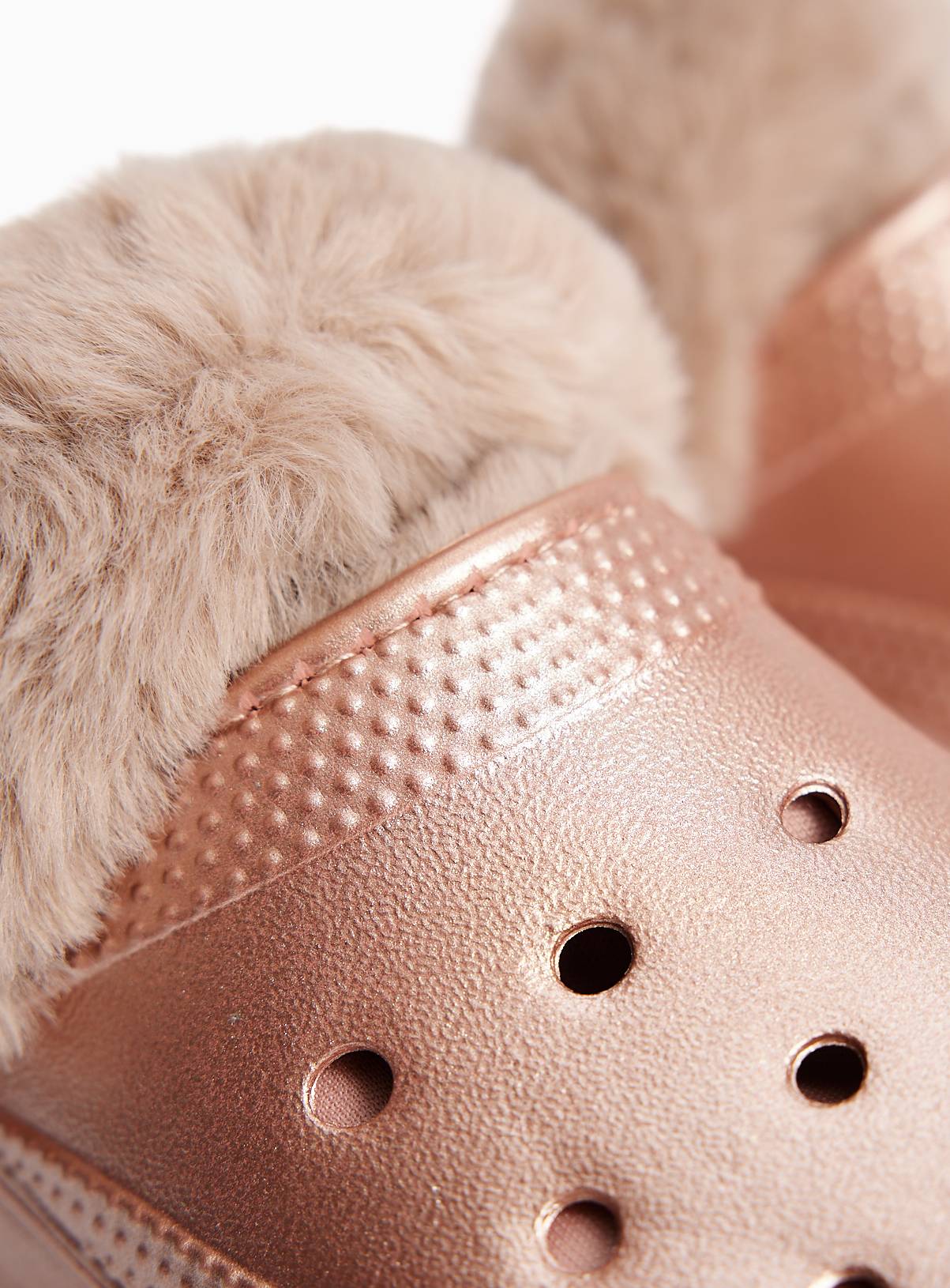 Metallic Fluffy Lined Clogs 12-13 Infant - Image 3