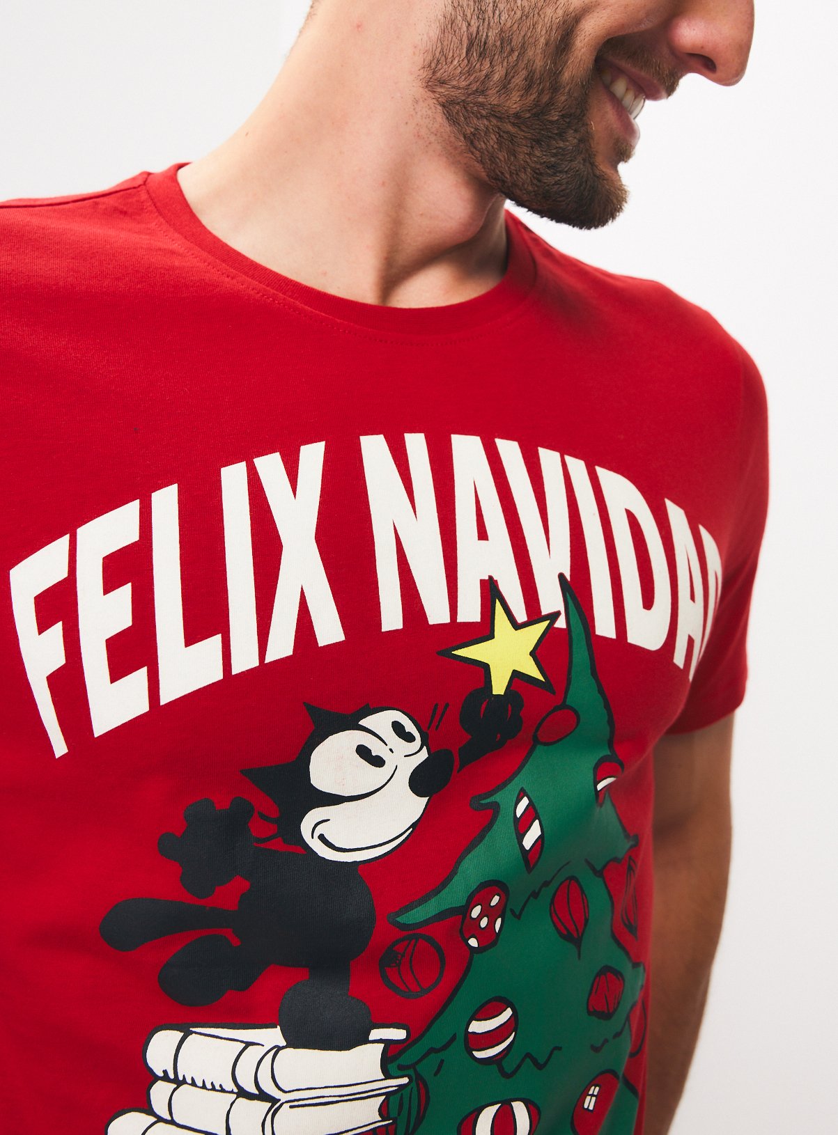 Felix The Cat Felix Navidad Christmas T-Shirt XXL - Image 2 thumbnail