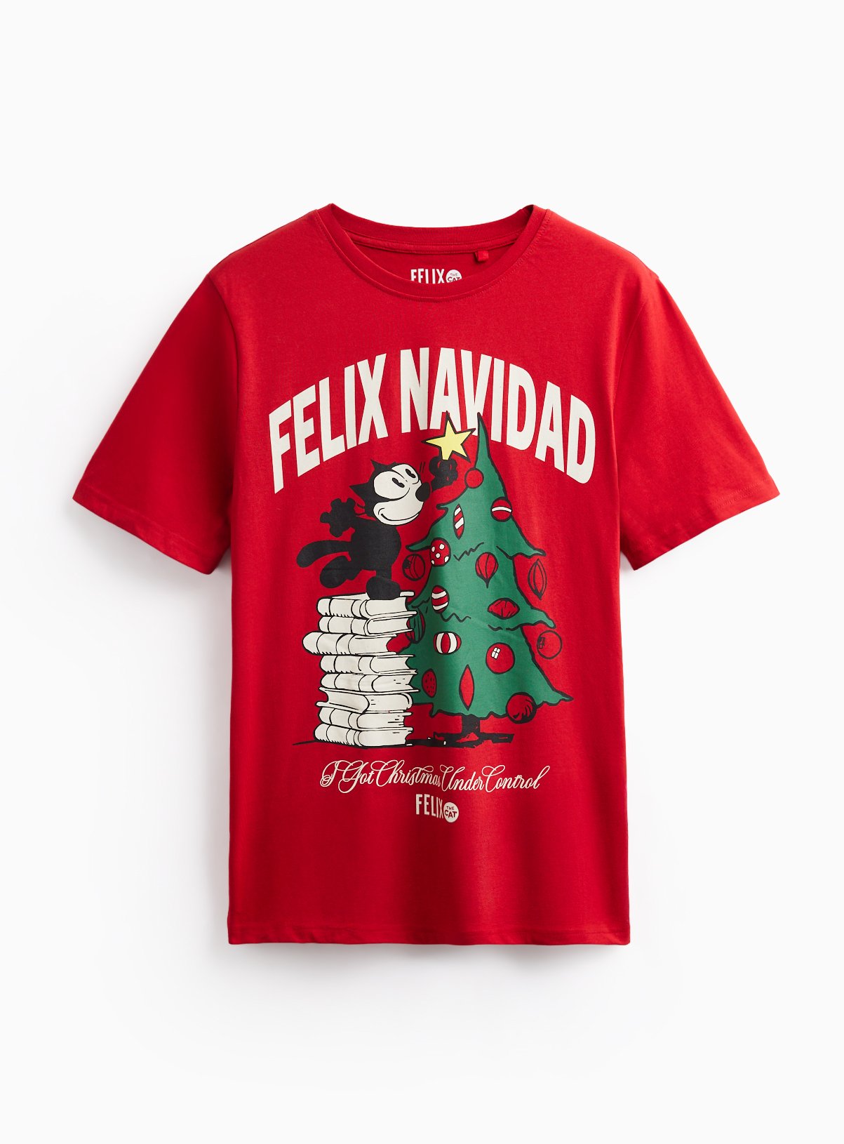 Felix The Cat Felix Navidad Christmas T-Shirt XXL - Image 3 thumbnail