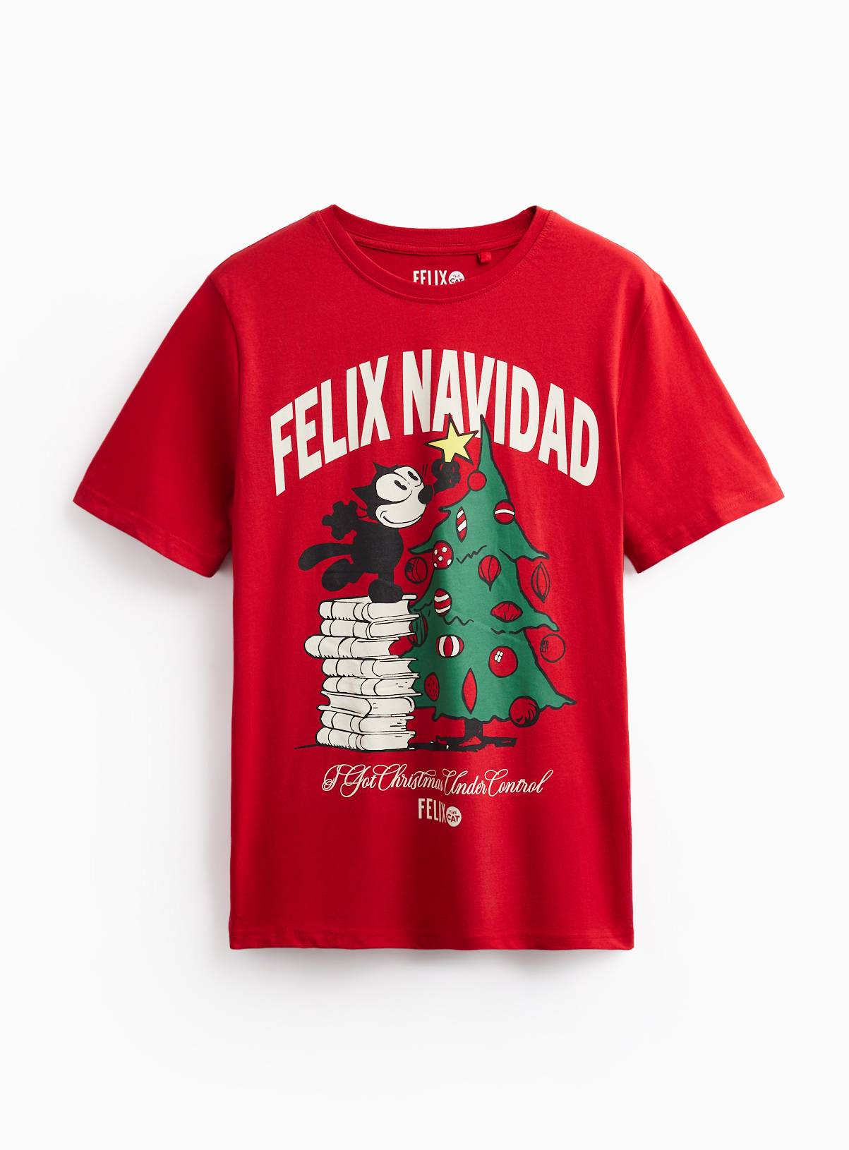 Felix The Cat Felix Navidad Christmas T-Shirt XXL - Image 3