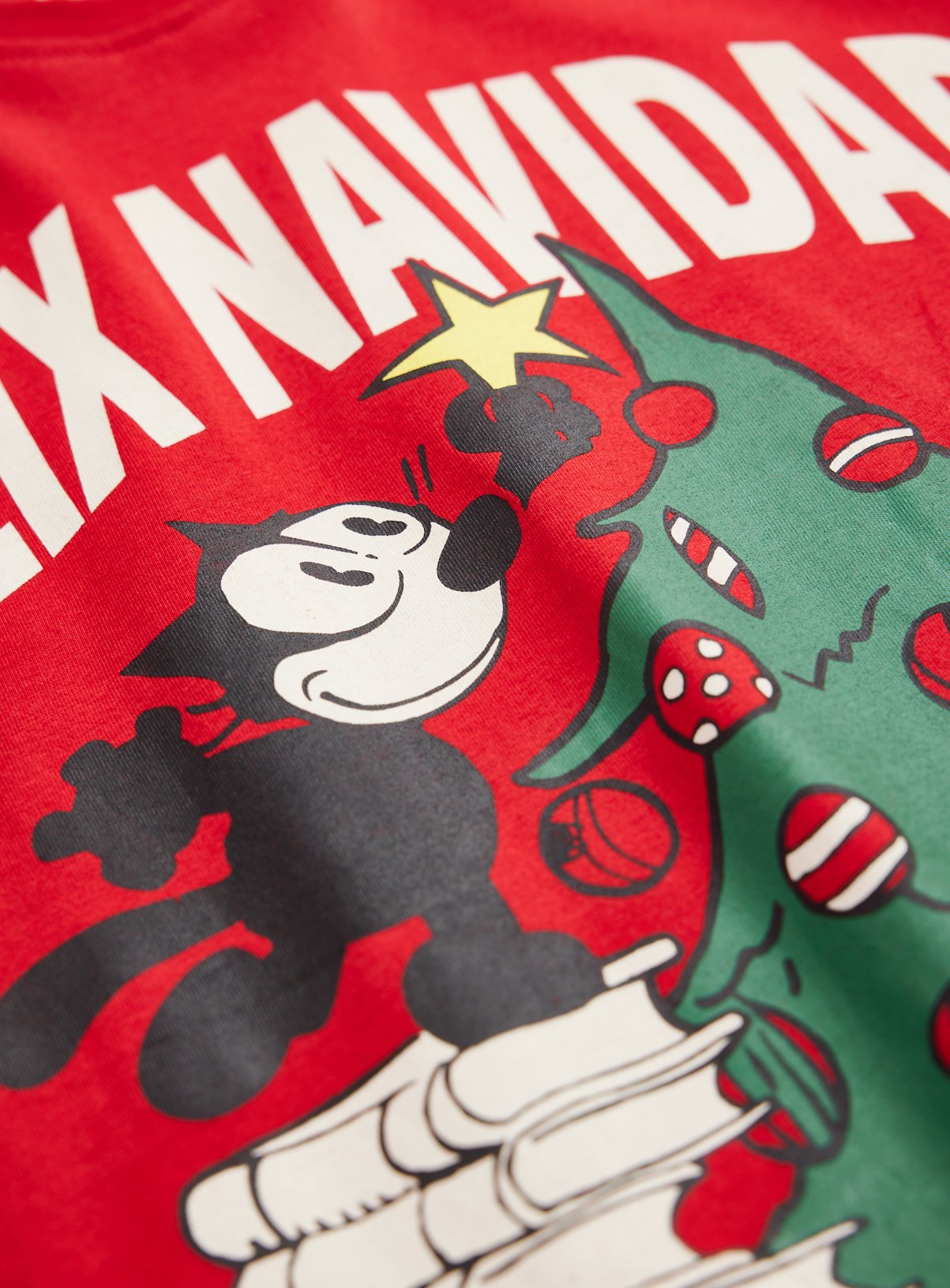 Felix The Cat Felix Navidad Christmas T-Shirt XXL - Image 4 thumbnail