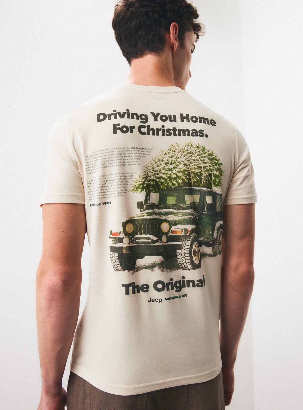 Jeep Driving Home for Christmas Regular Fit T-Shirt M - Image 1 thumbnail