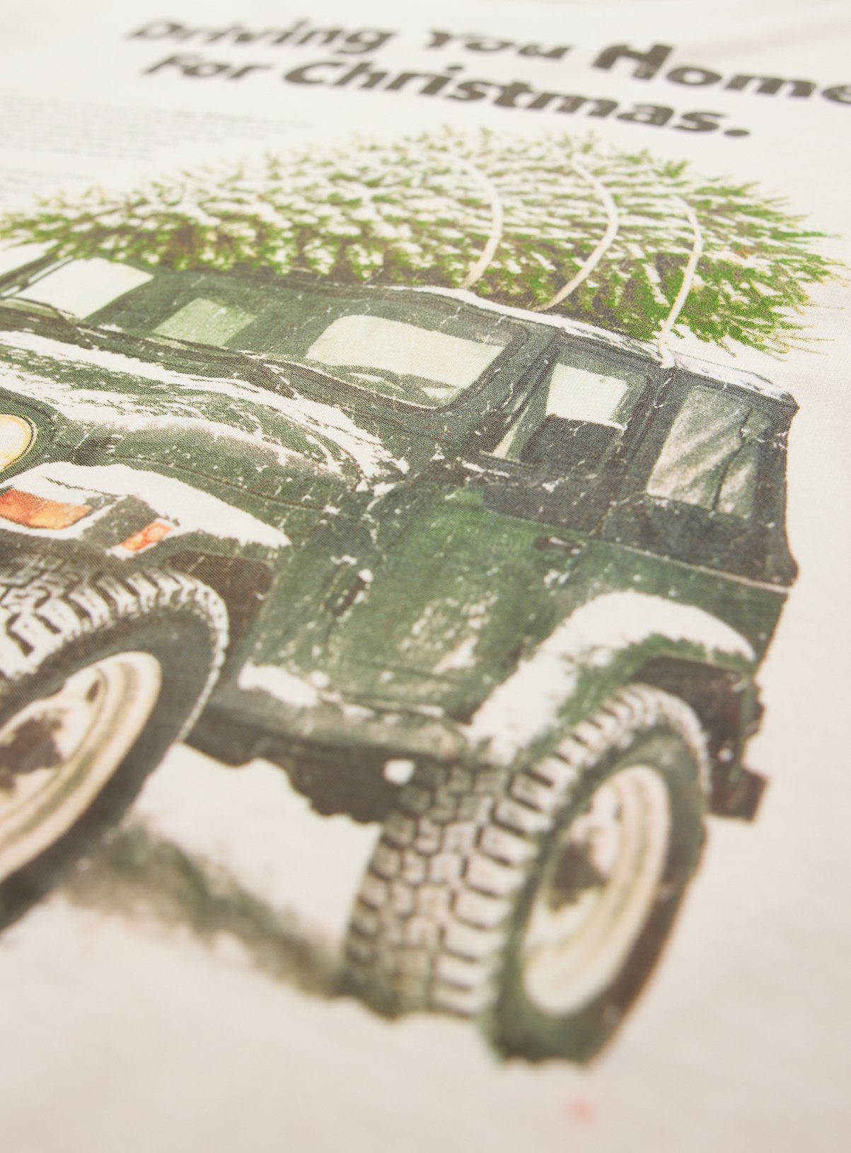Jeep Driving Home for Christmas Regular Fit T-Shirt M - Image 4 thumbnail