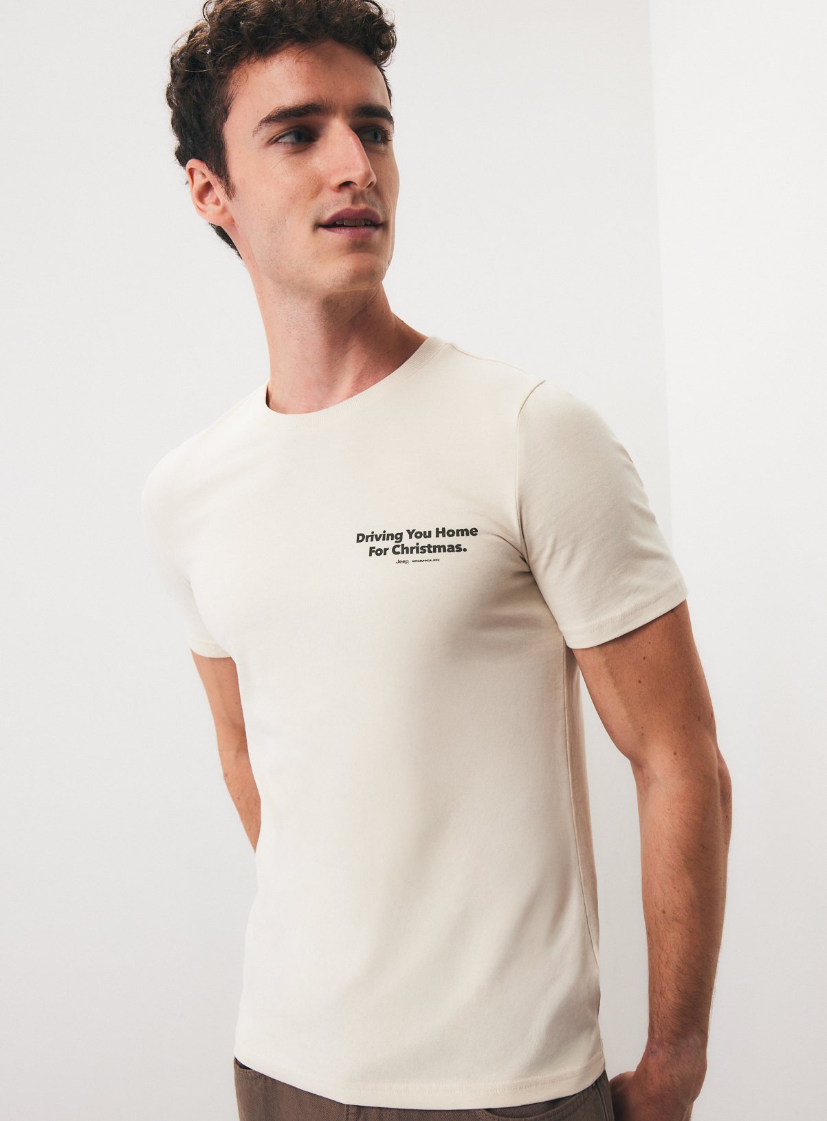 Jeep Driving Home for Christmas Regular Fit T-Shirt M - Image 5 thumbnail