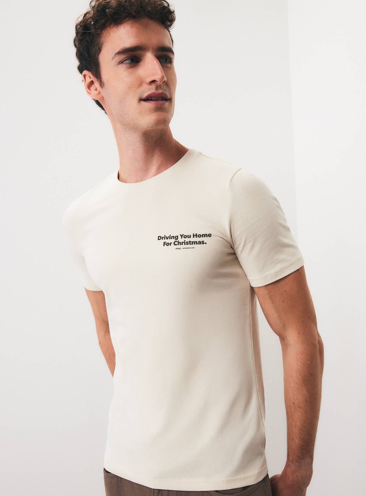 Jeep Driving Home for Christmas Regular Fit T-Shirt M - Image 5
