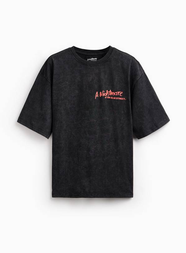 Black Graphic Print Nightmare on Elm Street T-Shirt L