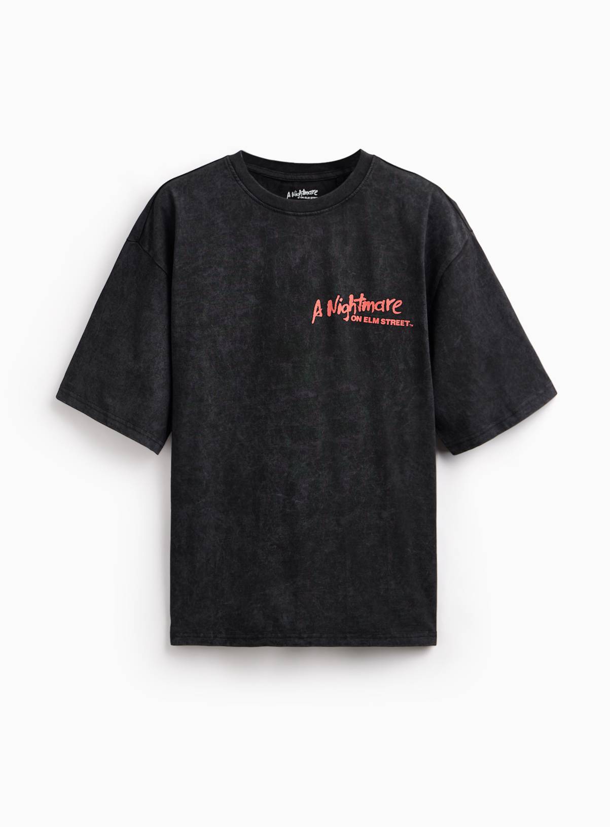 Black Graphic Print Nightmare on Elm Street T-Shirt XXXXL - Image 1