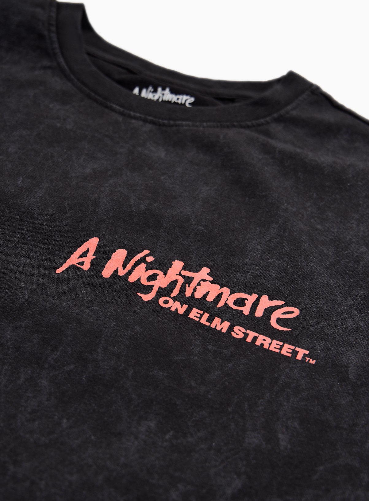 Black Graphic Print Nightmare on Elm Street T-Shirt XXXXL - Image 2 thumbnail