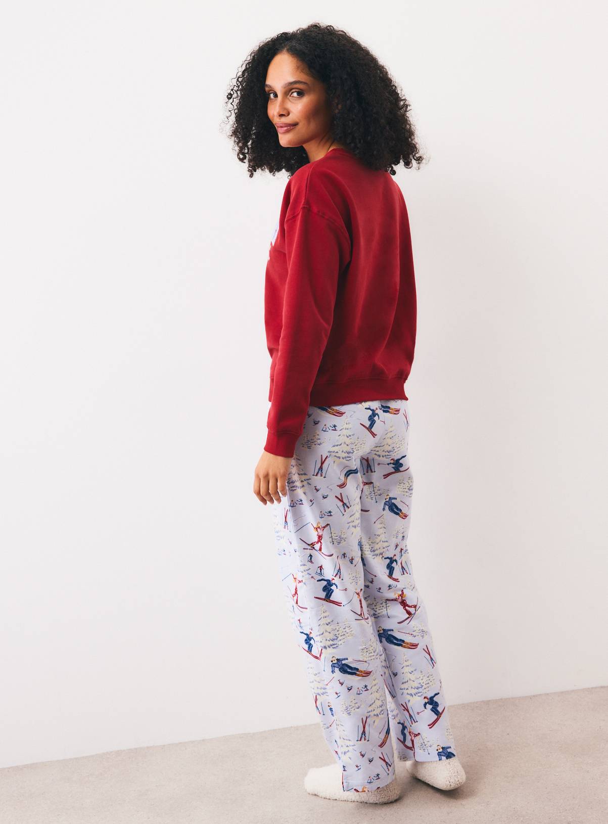 Apres Ski Slogan Sweat Pyjama Set XXL - Image 4