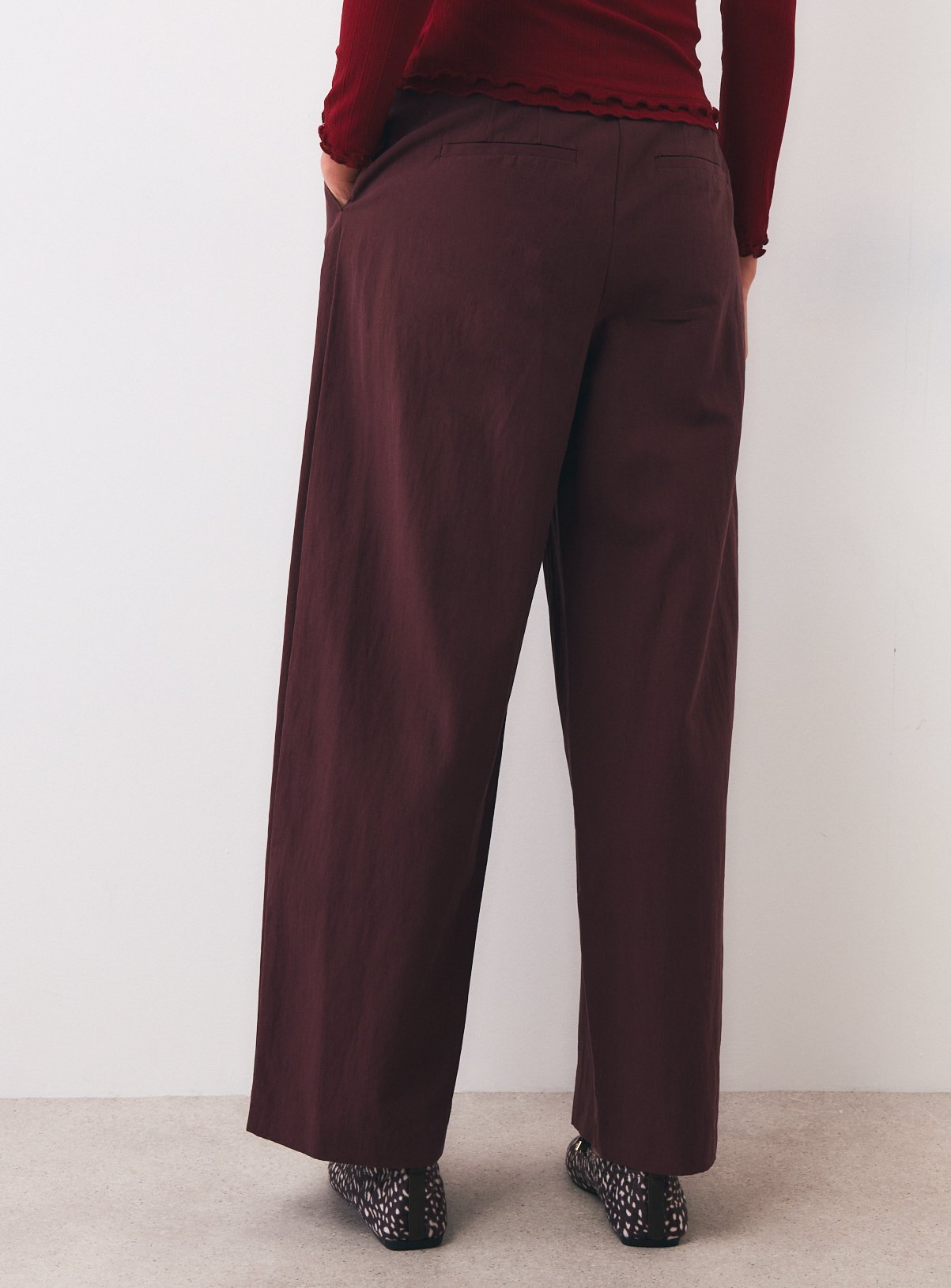 Wrap Front Balloon Leg Trousers 18 - Image 4 thumbnail