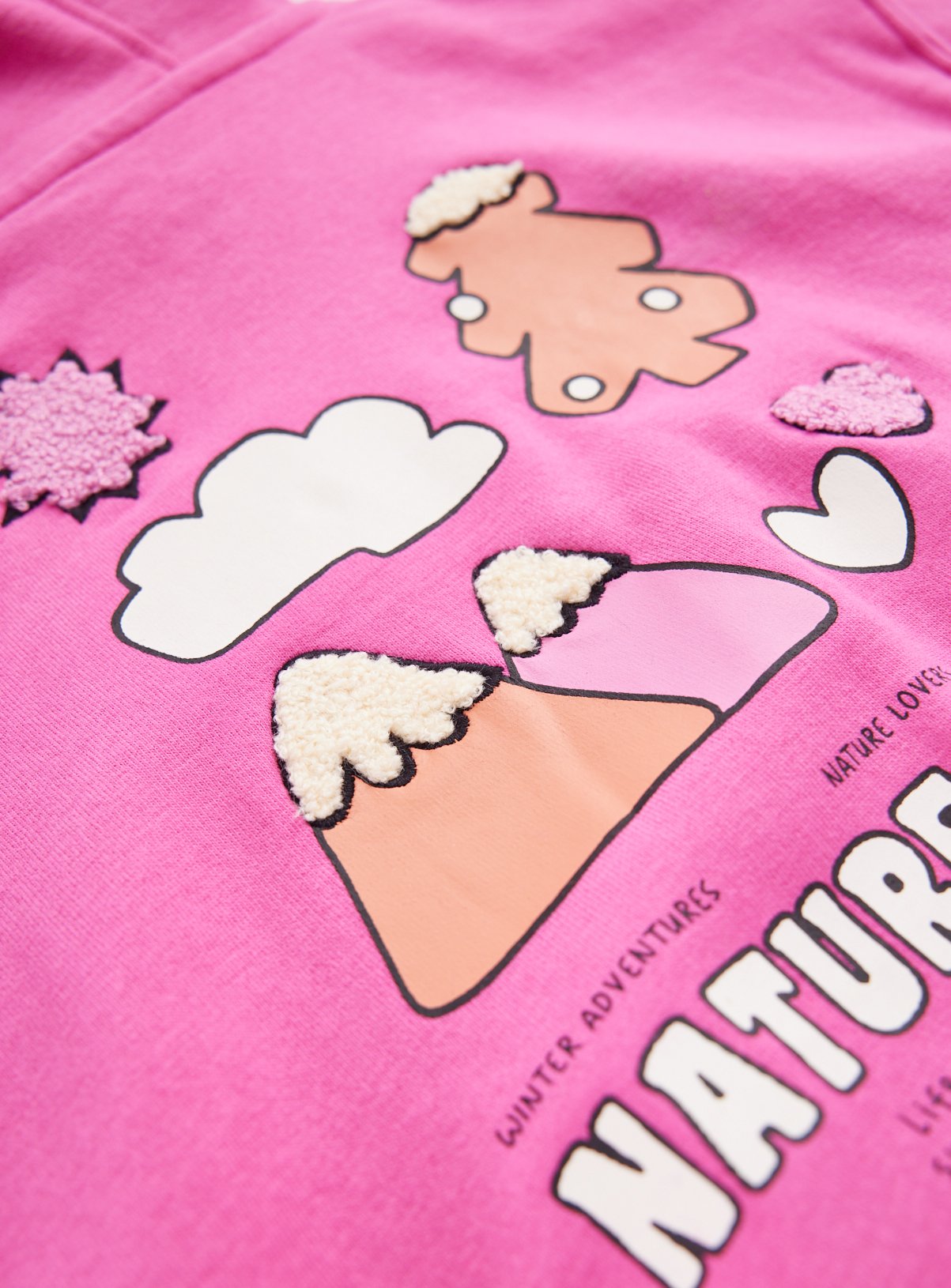 Bright Pink Nature Lover Hoodie 7-8 years - Image 3 thumbnail