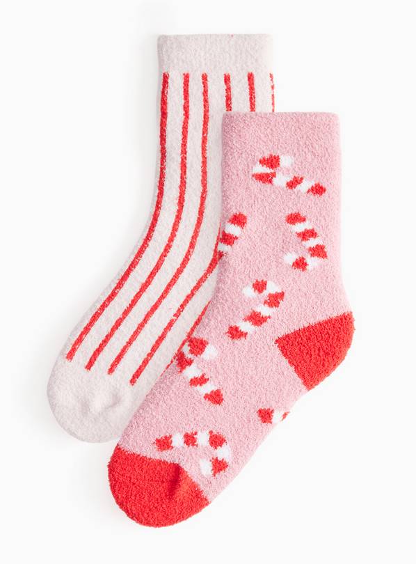 Candy Cane Socks 2-Pack 6-8.5 Infant