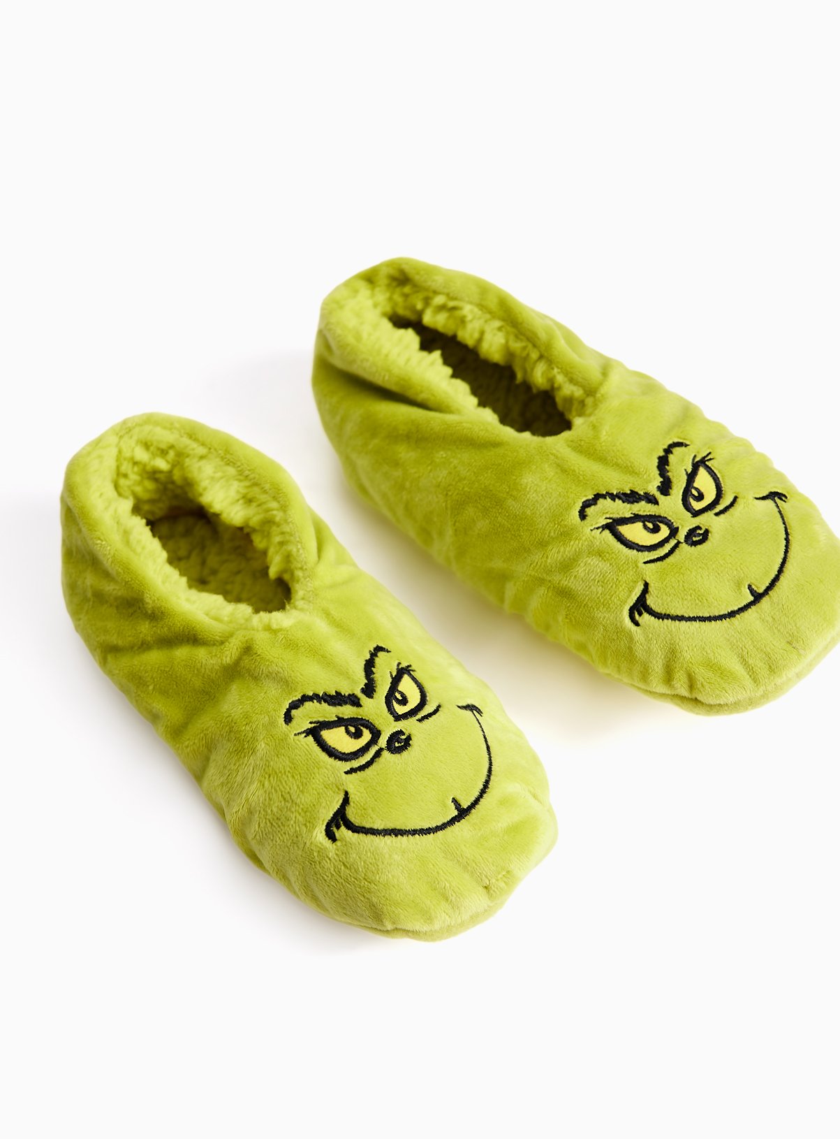 The Grinch Footsie Slippers 6-8.5 - Image 1 thumbnail
