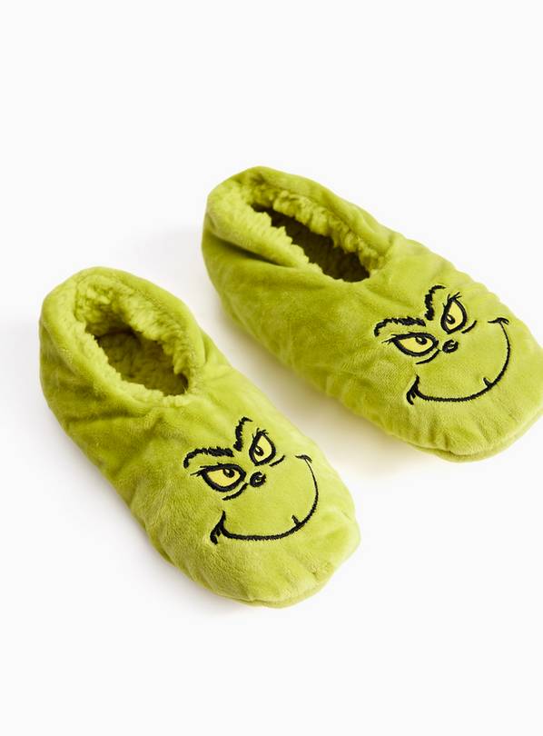 The Grinch Footsie Slippers 6-8.5