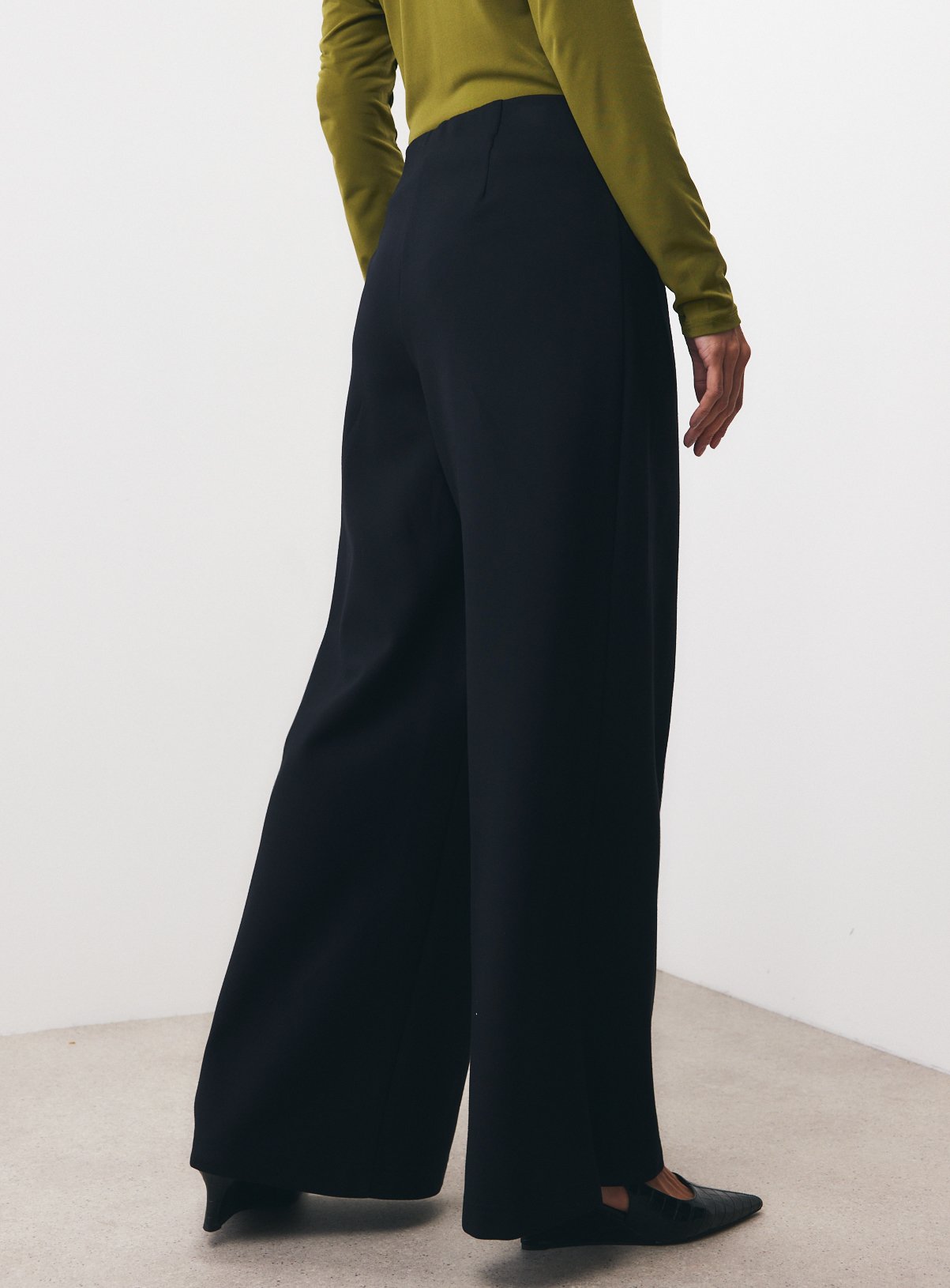 Black Military Button Detail Ponte Trousers 18 - Image 4 thumbnail