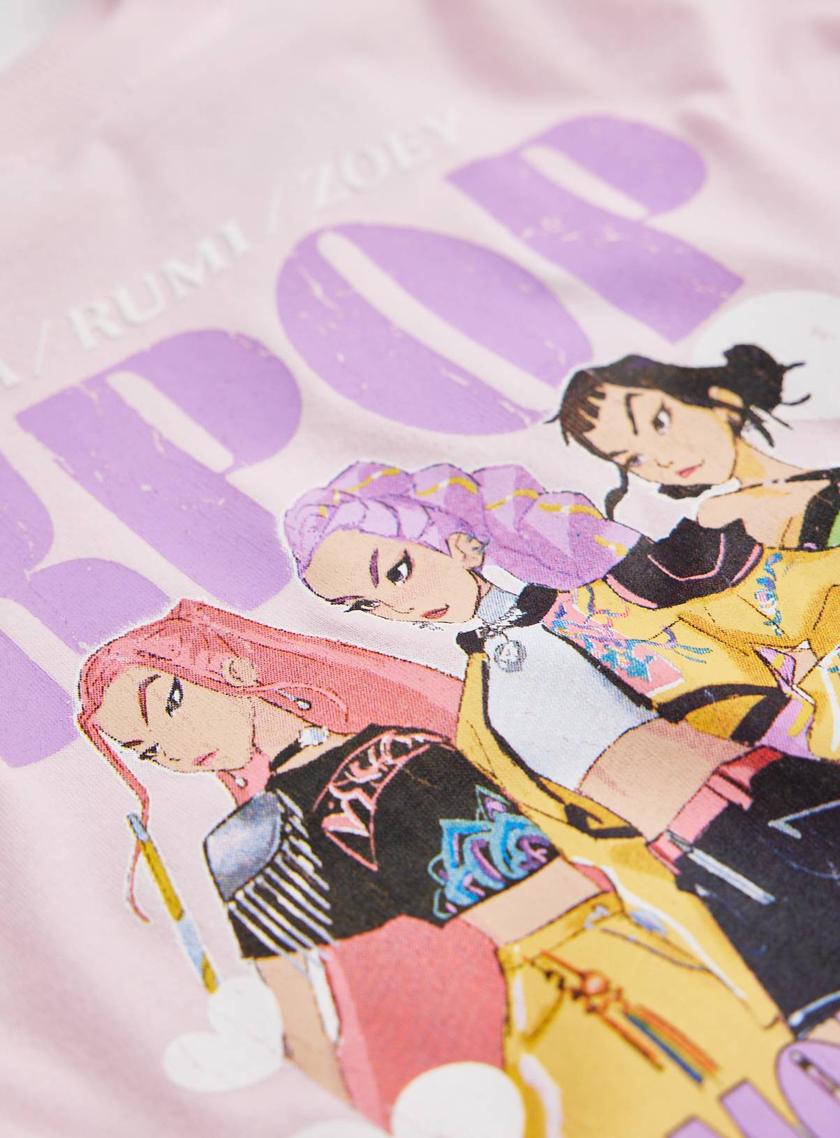 Pink KPop Demon Hunters Graphic T-Shirt 12 years - Image 2