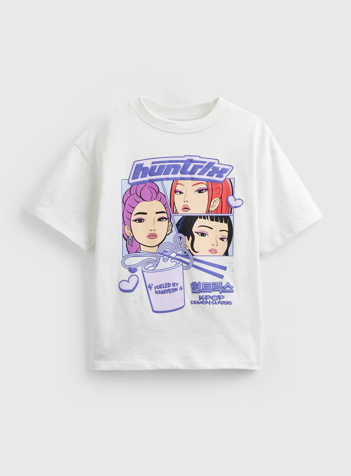 K Pop Demons Huntrix Graphic Print T-Shirt 11 years - Image 1
