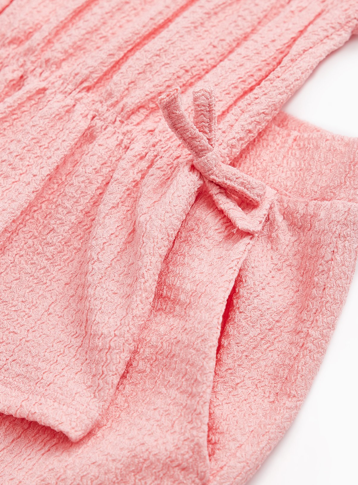Pink Crinkle Texture Top & Trousers Set 5 years - Image 2 thumbnail
