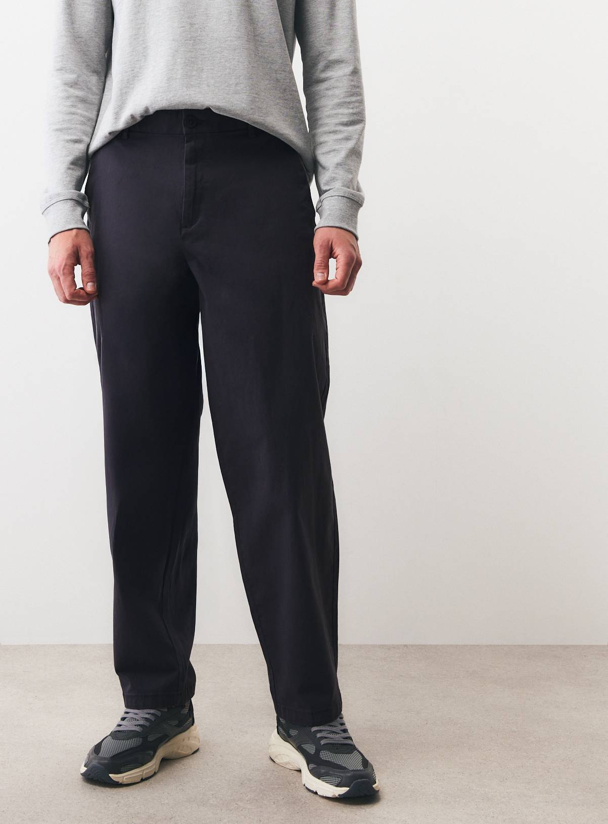 Charcoal Barrel Leg Trousers 38L - Image 2