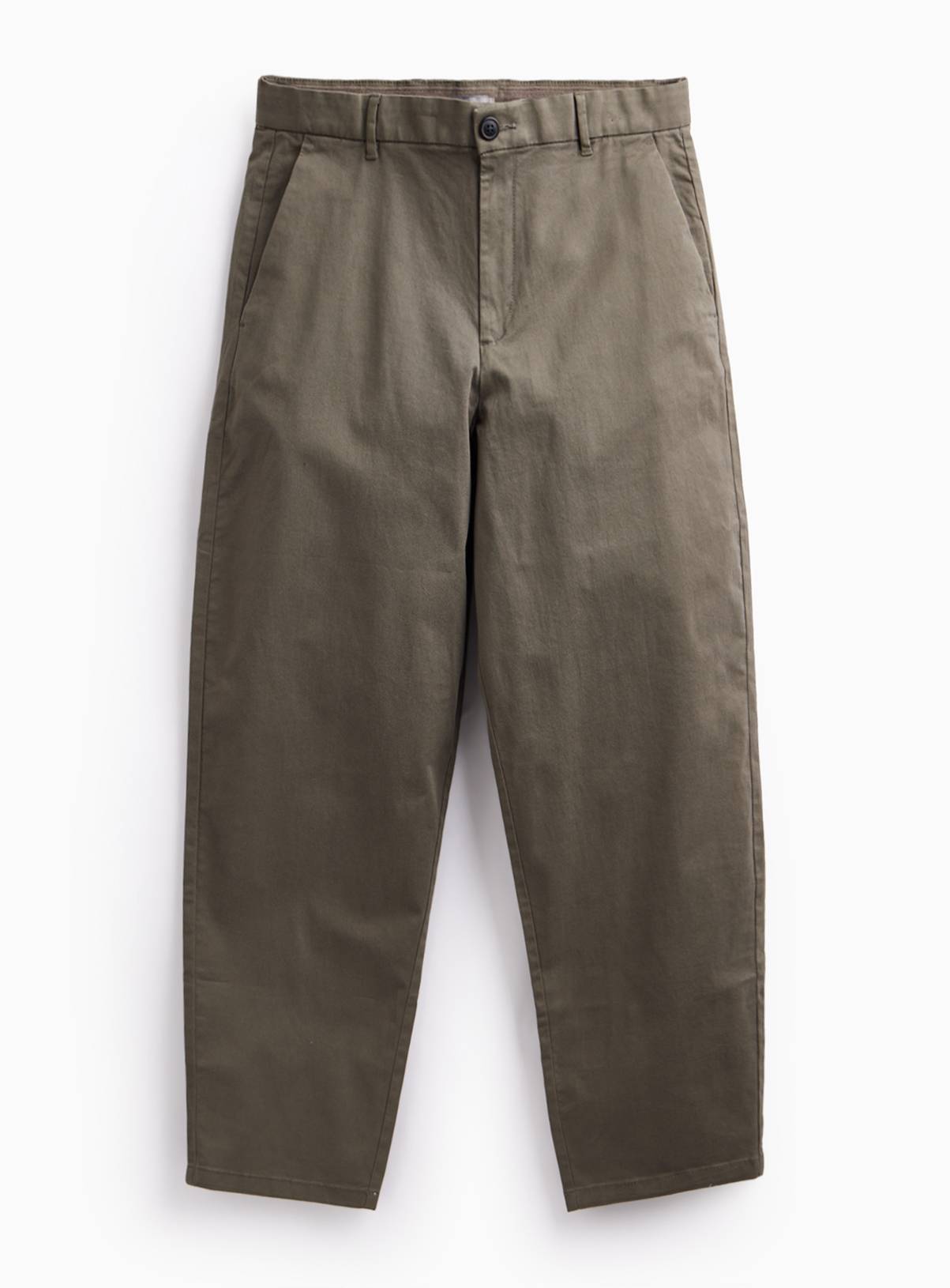 Khaki Barrel Leg Trousers 44L - Image 3