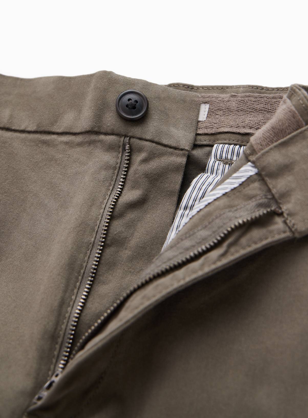 Khaki Barrel Leg Trousers 44L - Image 4