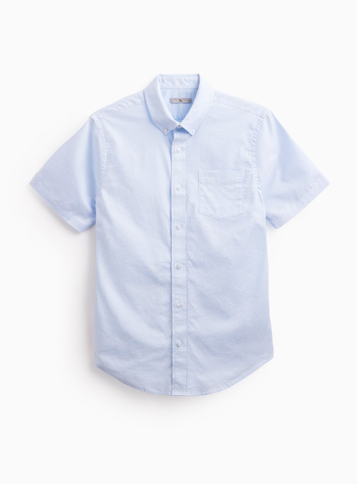 Blue Slim Fit Short Sleeve Oxford Shirt XL - Image 1 thumbnail