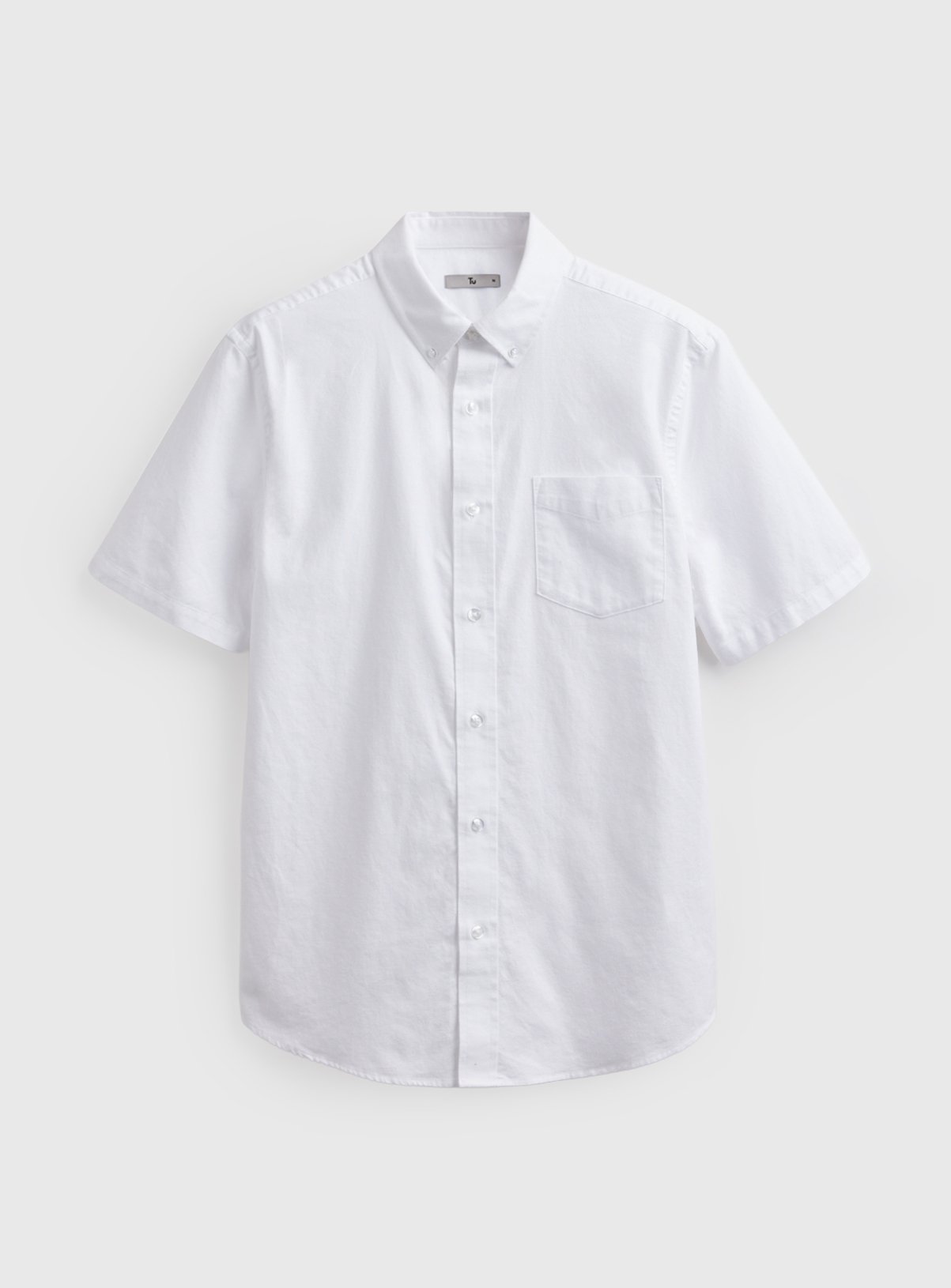 White Plain Short Sleeve Oxford Shirt XXXL - Image 3 thumbnail