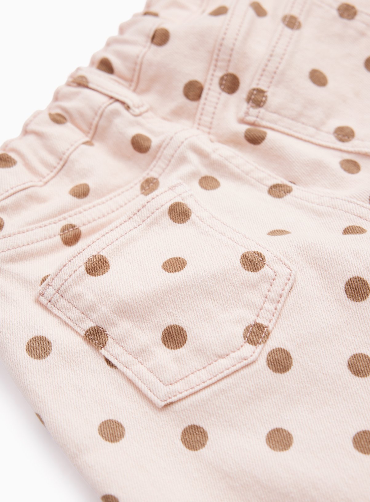 Pink Polka Dot Barrel Leg Jeans 2-3 years - Image 2 thumbnail