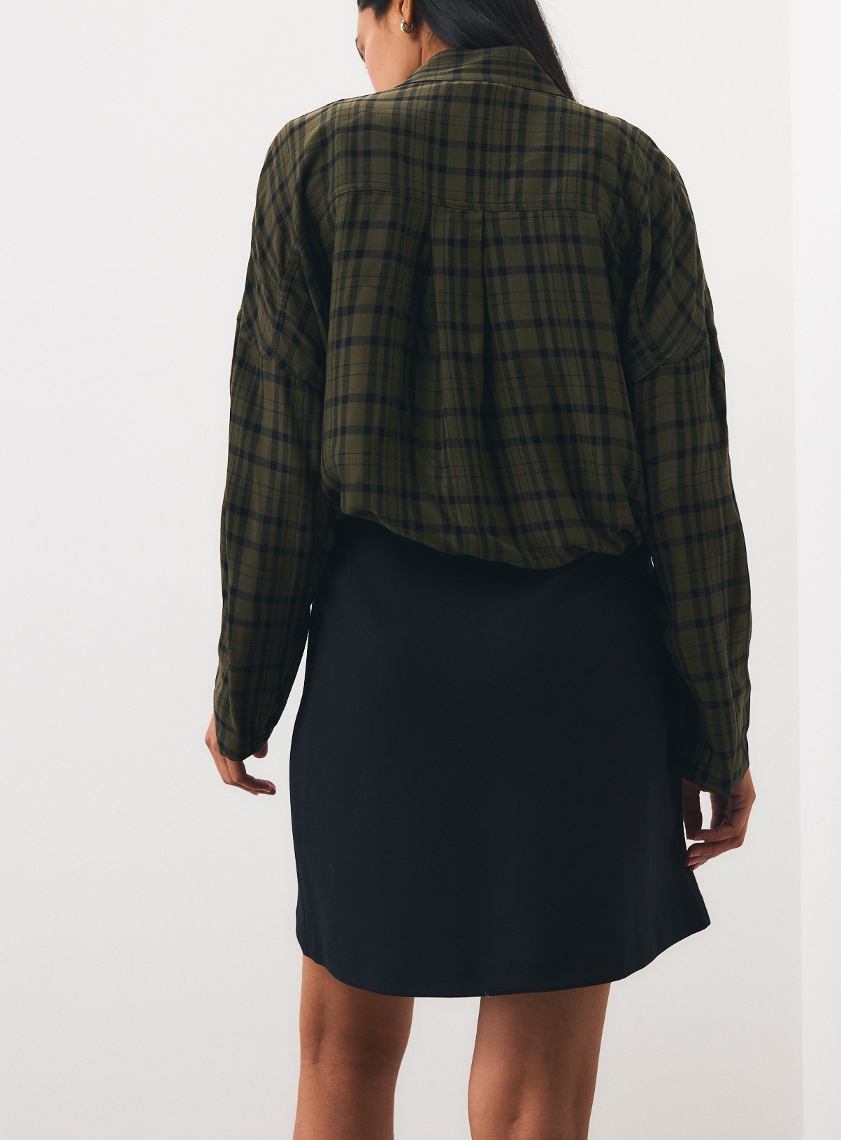 Military Button Detail Mini Skirt 14 - Image 4 thumbnail