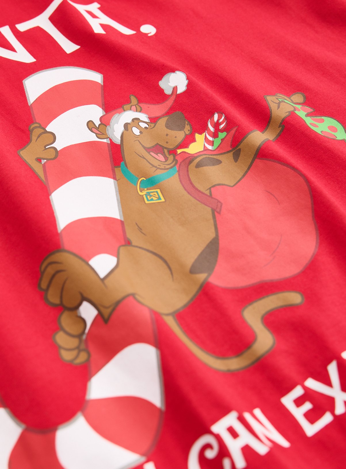 Red Scooby-Doo Santa Graphic T-Shirt XXXXL - Image 2 thumbnail