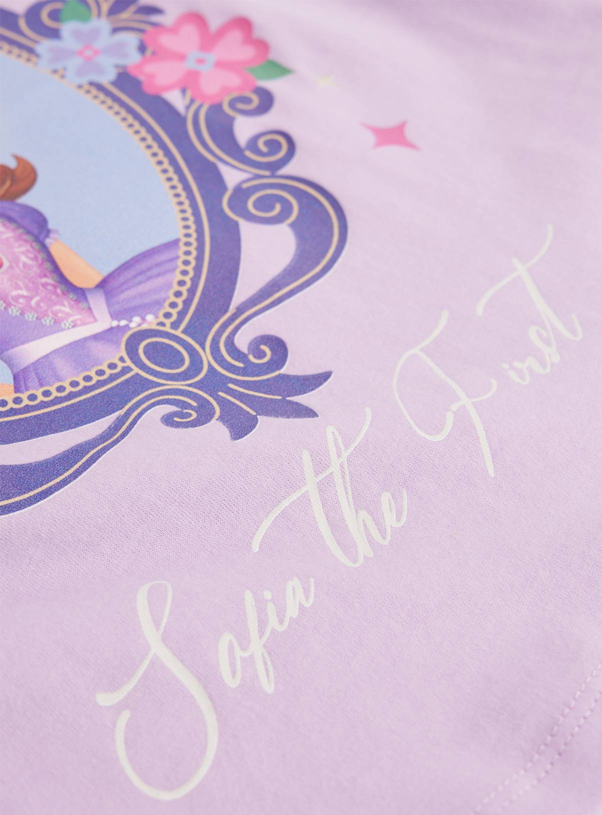 Lilac Disney Sofia Graphic T-Shirt 5-6 years - Image 2
