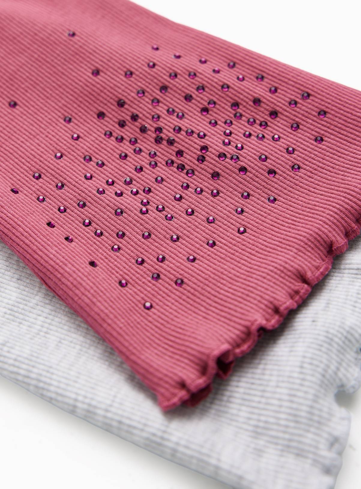 Diamanté Flared Leggings 2 Pack 7-8 years - Image 2