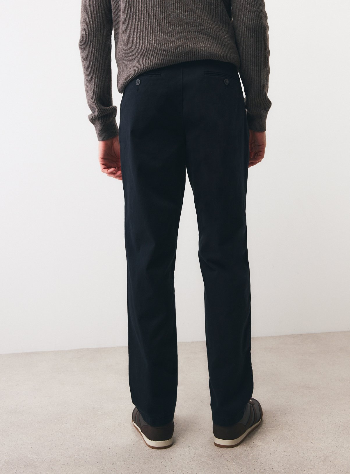 Black Straight Fit Chinos 32L - Image 5 thumbnail
