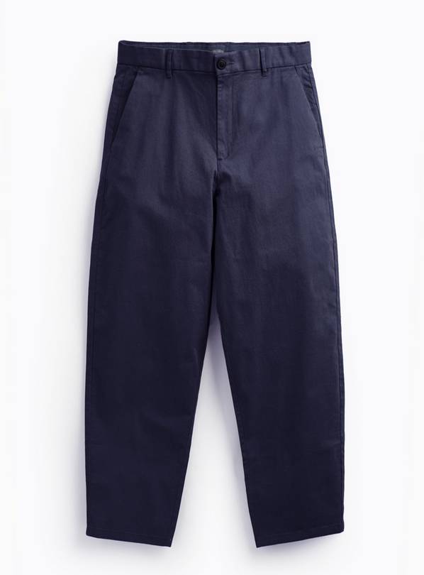 Navy Straight Fit Chinos 38R