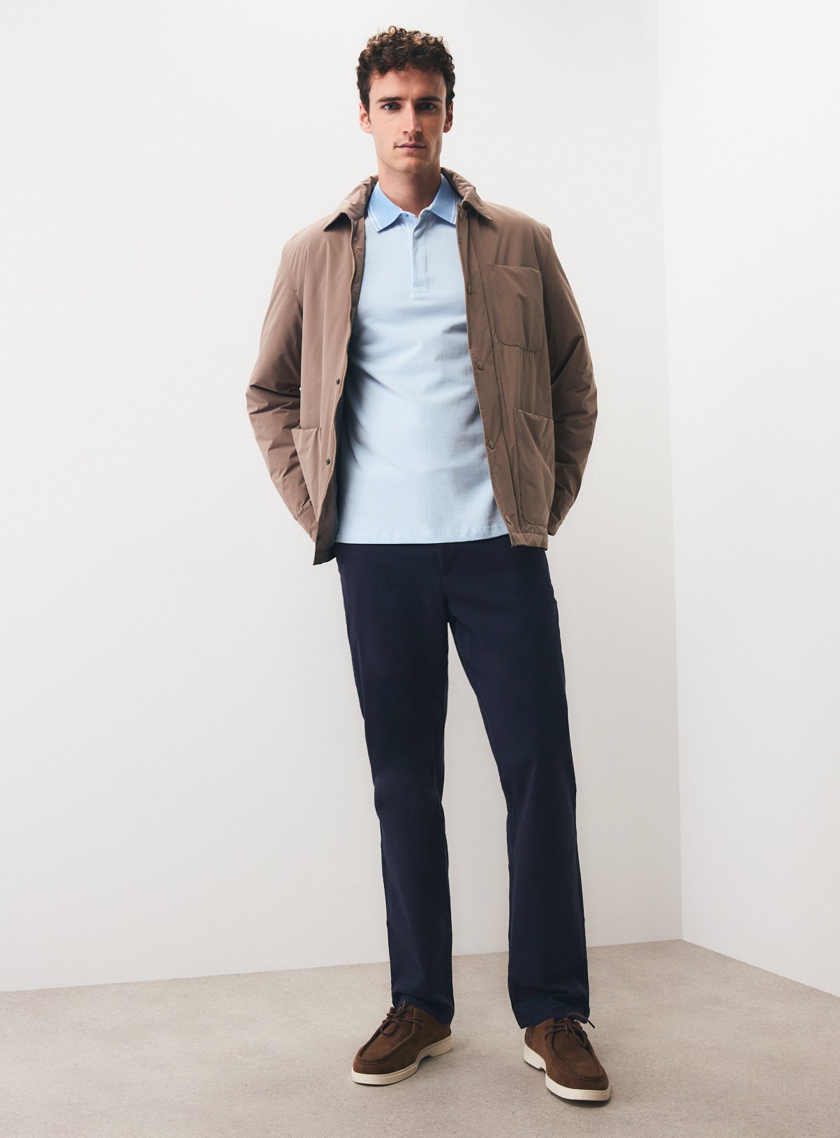 Navy Straight Fit Chinos 44L - Image 2 thumbnail